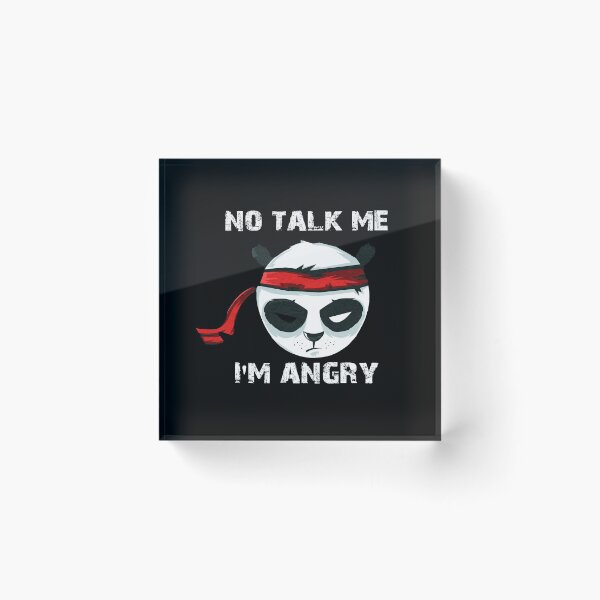 Item preview, No Talk Me Im Angry, Cute and Funny panda, angry panda,  designed and sold by oussimakh.