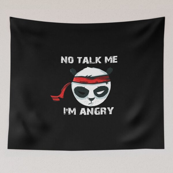 Item preview, No Talk Me Im Angry, Cute and Funny panda, angry panda,  designed and sold by oussimakh.