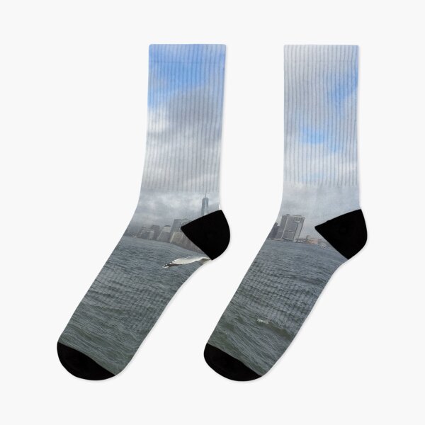 Item preview, Seagull Flying Over the Hudson River - One World Trade Center - New York City - NYC designed and sold by Christina Boiardi.