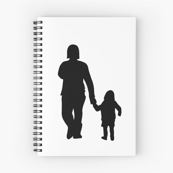 Item preview, Mother and Daughter Walk Holding Hands Silhouette designed and sold by PrileyRileyArt.