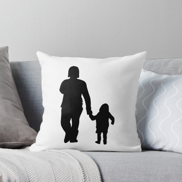 Item preview, Mother and Daughter Walk Holding Hands Silhouette designed and sold by PrileyRileyArt.