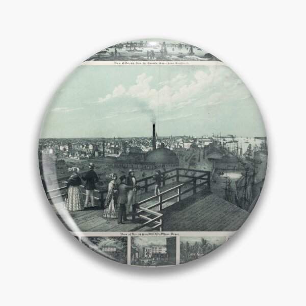 Item preview, Detroit, Michigan (1852) designed and sold by allhistory.