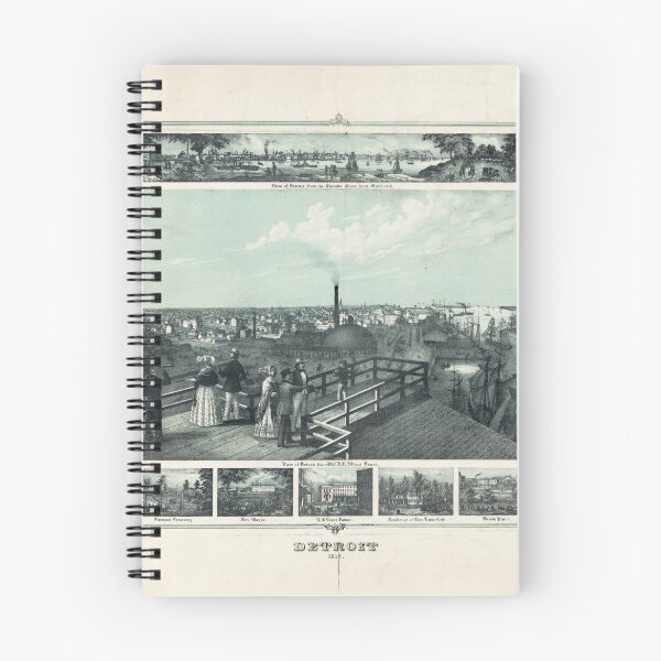 Item preview, Detroit, Michigan (1852) designed and sold by allhistory.