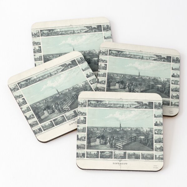 Item preview, Detroit, Michigan (1852) designed and sold by allhistory.