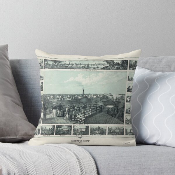 Item preview, Detroit, Michigan (1852) designed and sold by allhistory.