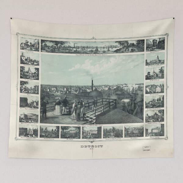 Item preview, Detroit, Michigan (1852) designed and sold by allhistory.