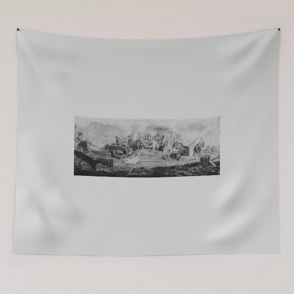 Item preview, Black and White French 18th century upholstery design  designed and sold by Midwest-Goods.