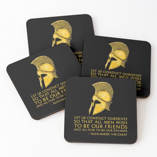 Item preview, Alexander The Great - Ancient Greek History Quote - Let us conduct ourselves so that all men wish to be our friends and all fear to be our enemies.  designed and sold by Styrman.