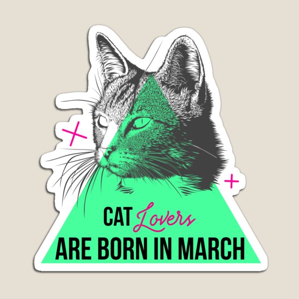 Item preview, cat lovers are born in march. designed and sold by Experience21.