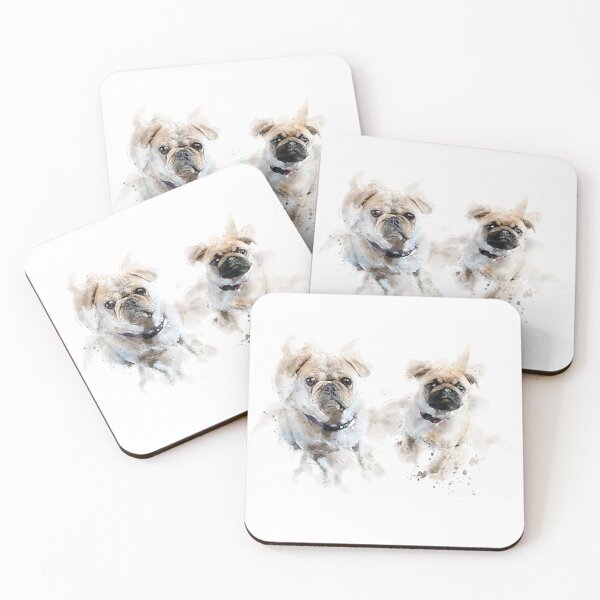 Item preview, Bonnie and Bella Beautiful Pugs designed and sold by FeeandBee.