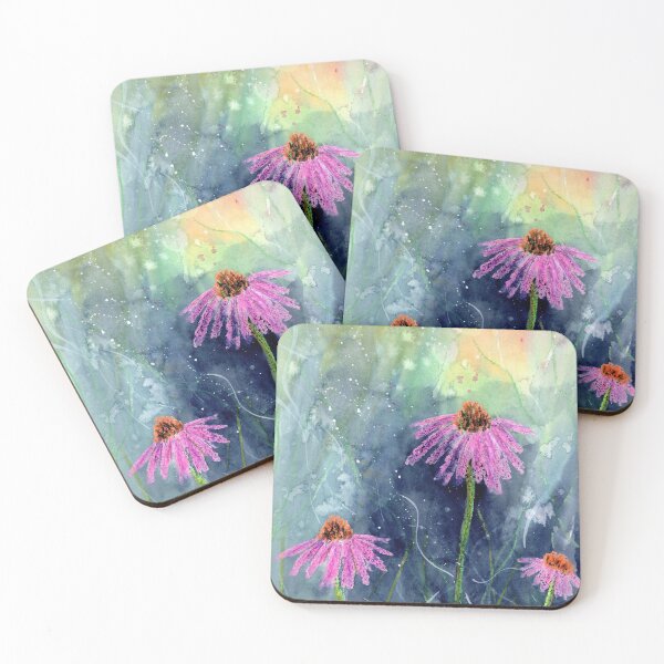 Item preview, Coneflower Mixed Media Art designed and sold by Sandra Connelly.
