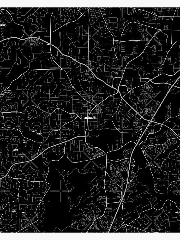 Roswell Georgia Map 