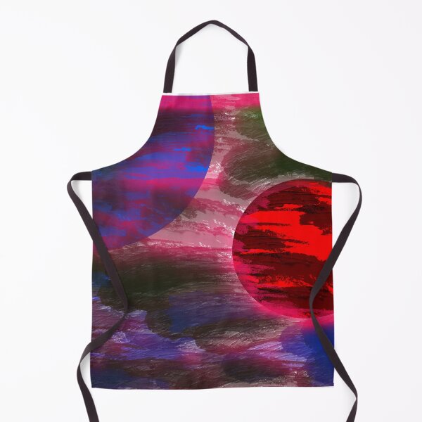 Item preview, Blue and Red Neon Planets designed and sold by headtrackerart.
