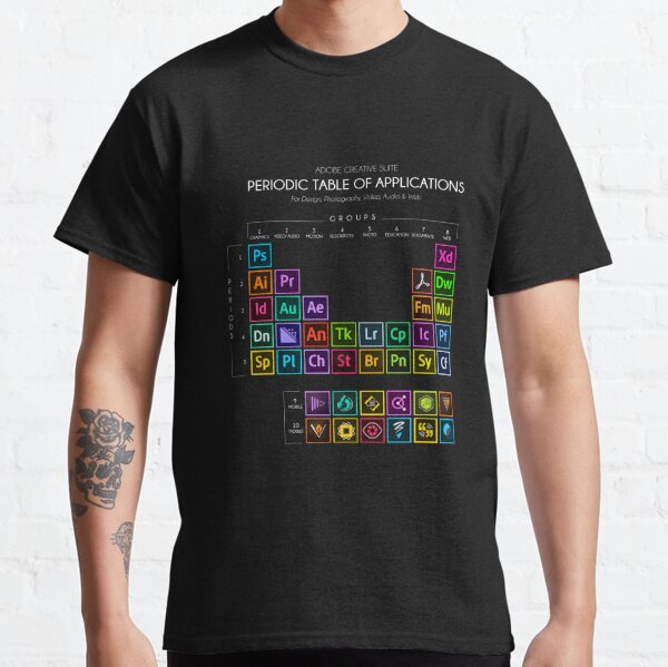 Adobe Creative Suite Periodic Table  Classic T-Shirt