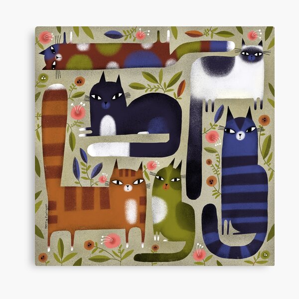 FIELD OF CATS Canvas Print