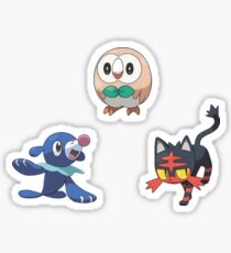 Pokemon Sun and Moon Starters Sticker