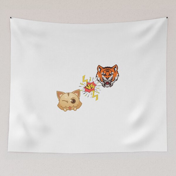 Item preview, cat vs tiger designed and sold by blkstore.