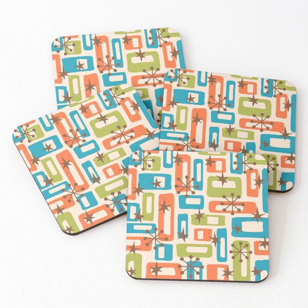 Item preview, Colorful Retro Mid Century Modern Solar Squares 639 designed and sold by tonymagnerart.