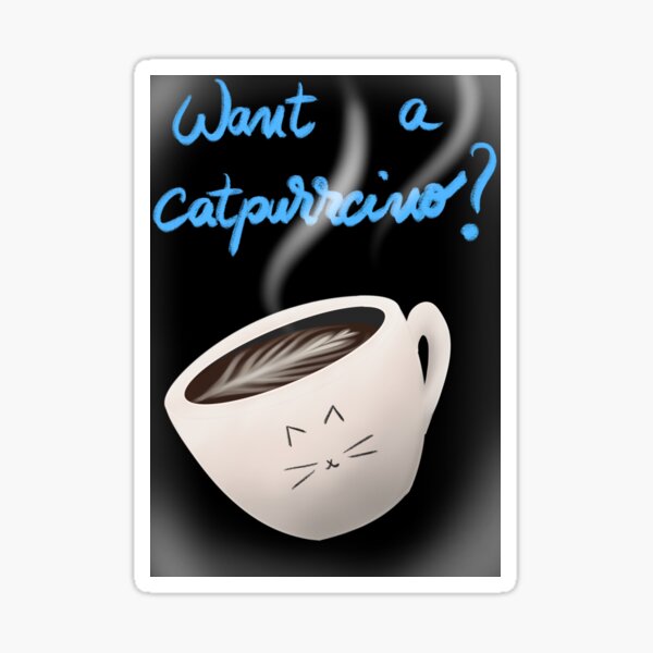 Cappuccino catlover Sticker