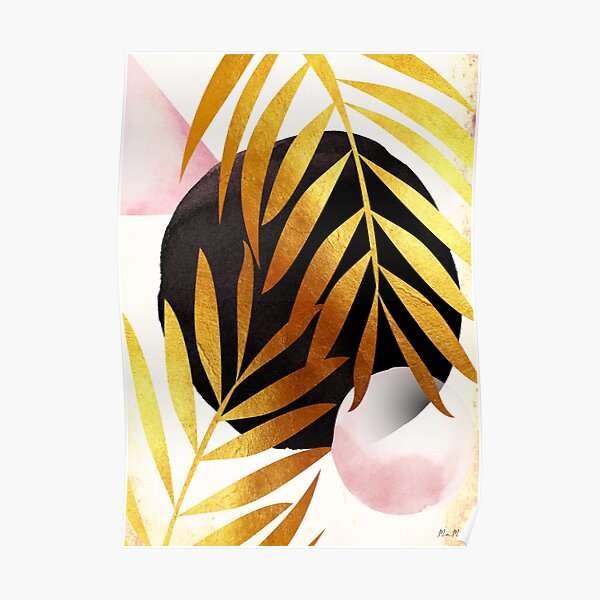 Abstract palm tree mama art Poster