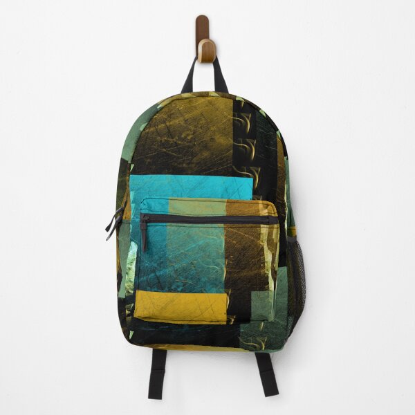 Item preview, Gold, Teal and Green Floating Squares designed and sold by headtrackerart.