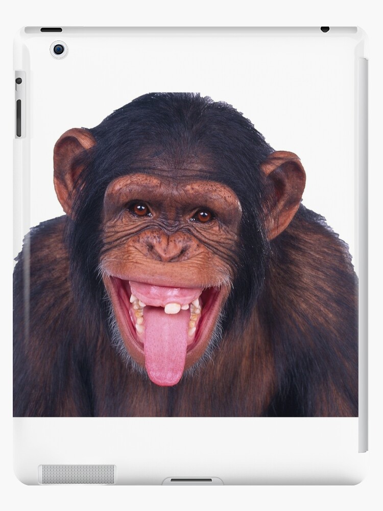 Laughing Monkey Saying Hii iPad Case & Skin for Sale by Ani1111