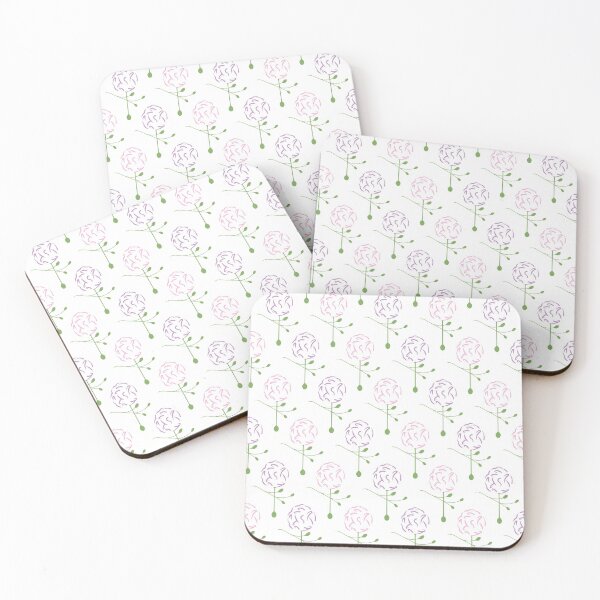 Item preview, Dainty Spring Florals Pattern 1 ~ Pink and Purple Palette [ON WHITE] designed and sold by Daniel Bevis Design.