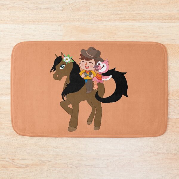 Item preview, Flamingo youtube Flamingo Plush together setting on a cute horse , horse to meet you, cartoon cowboy, cute female pony designed and sold by SGS-.