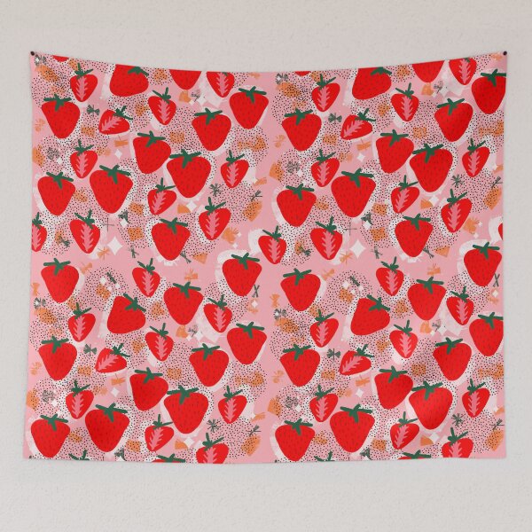 Item preview, Abstract strawberries pattern  designed and sold by AKart19.