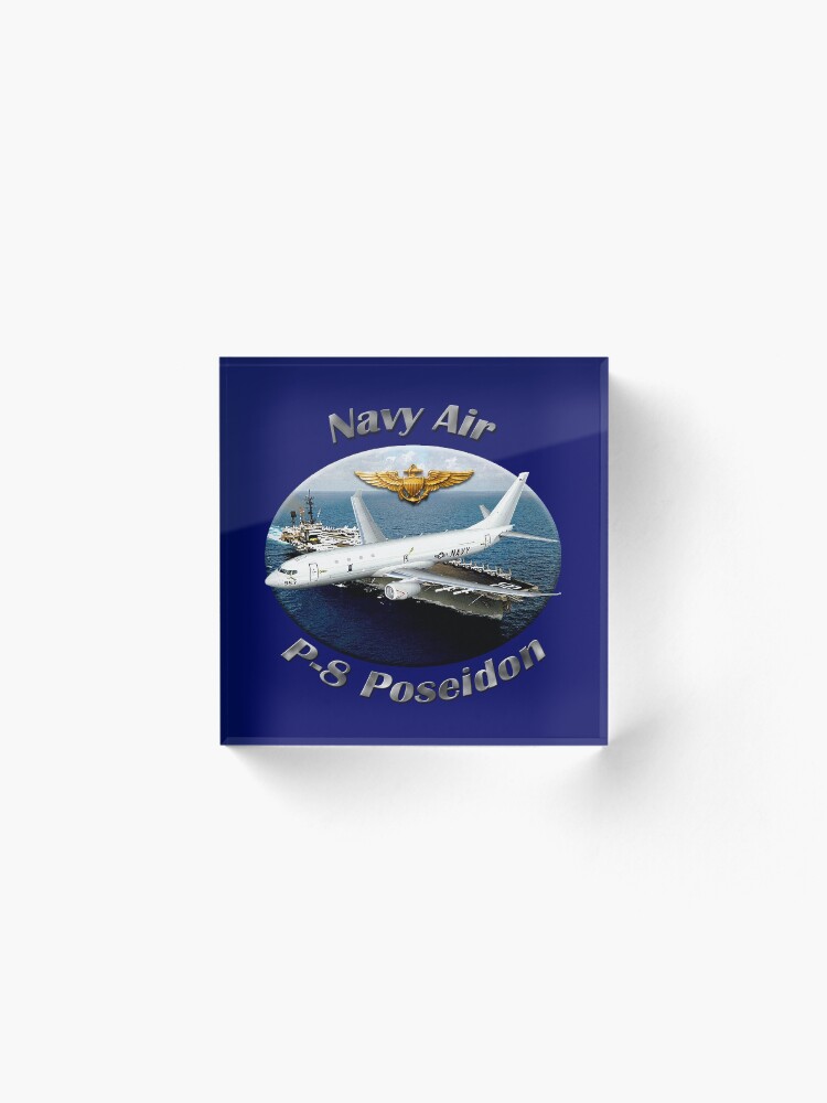 Alternate view of P-8 Poseidon Navy Air Acrylic Block