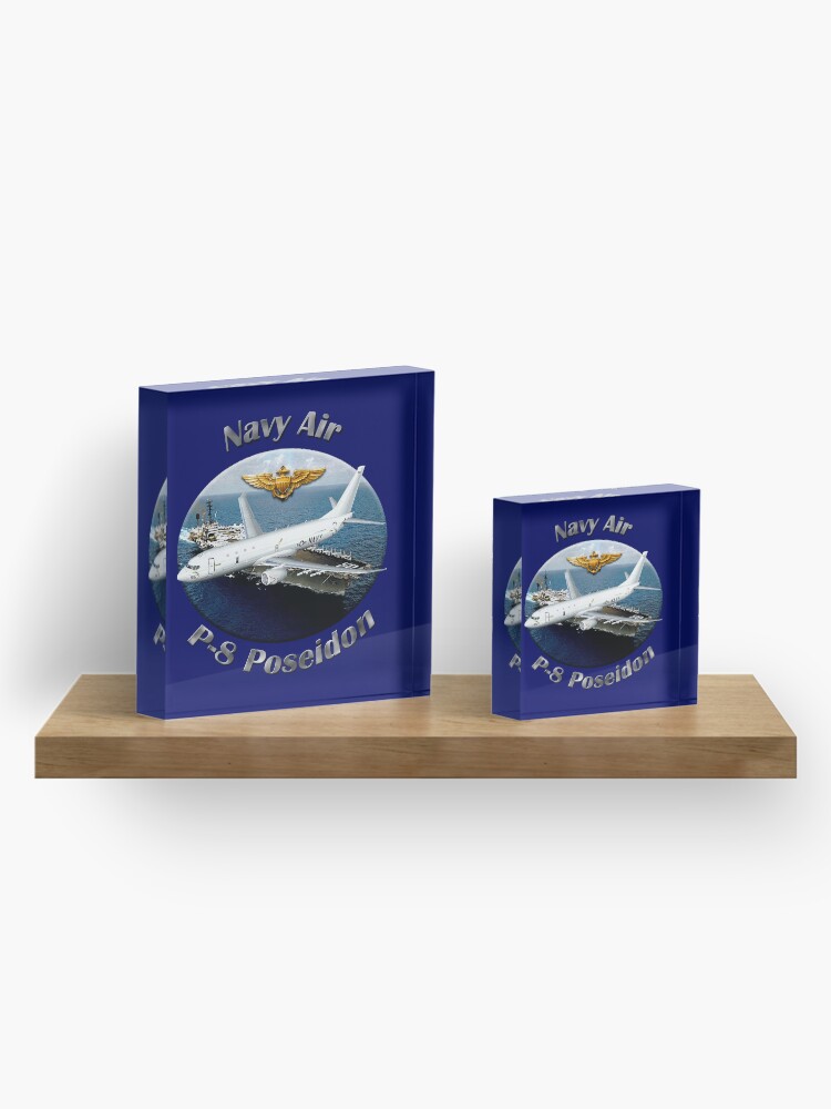 Alternate view of P-8 Poseidon Navy Air Acrylic Block