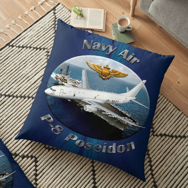 P-8 Poseidon Navy Air Floor Pillow