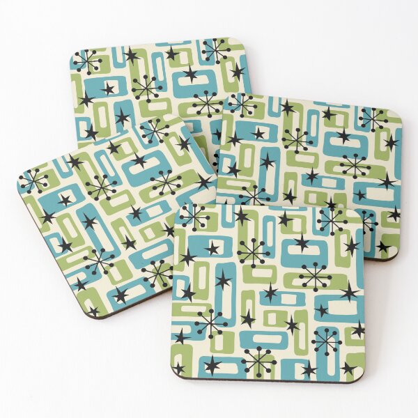 Item preview, Colorful Retro Mid Century Modern Solar Squares 646 designed and sold by tonymagnerart.