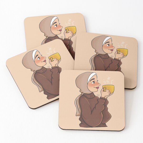 Item preview, Hijabi tea lover designed and sold by MassaAwadArt.