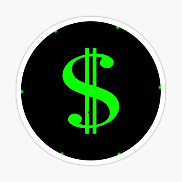 Beautiful Dollar logo Sticker