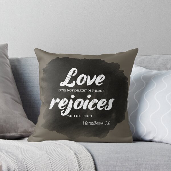 Item preview, 1 Corinthians 13:6 | Love does not delight in evil but rejoices with the truth. designed and sold by Mandarkhahaha.