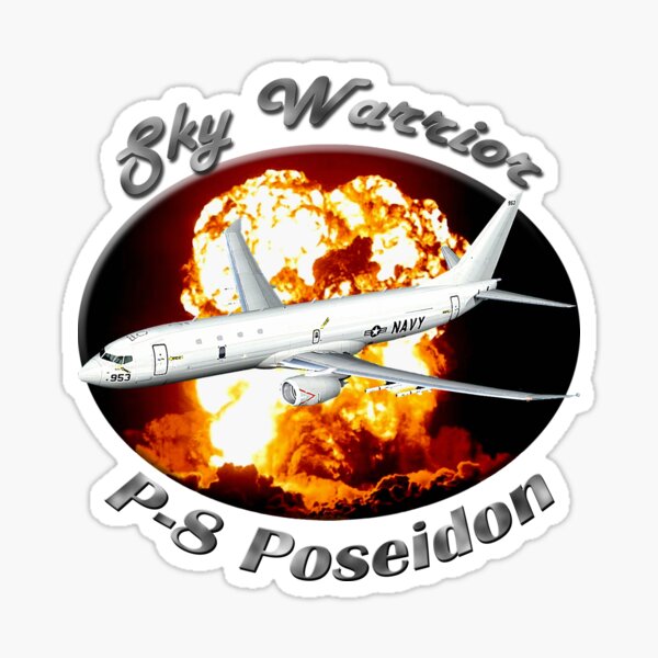 P-8 Poseidon Sky Warrior Sticker