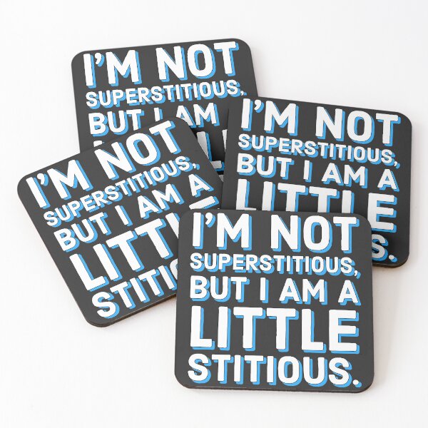 Item preview, The office Michael Scott qoute I'm not superstitious but I am a little stitous designed and sold by Printeddesignzz.