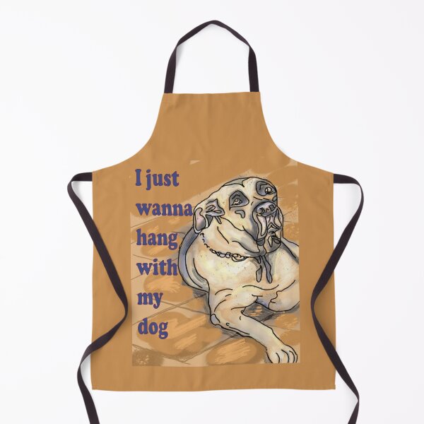 Keep Calm and Walk Old Tyme Bulldog Dog Funny BBQ Novelty Cooking  Apron 