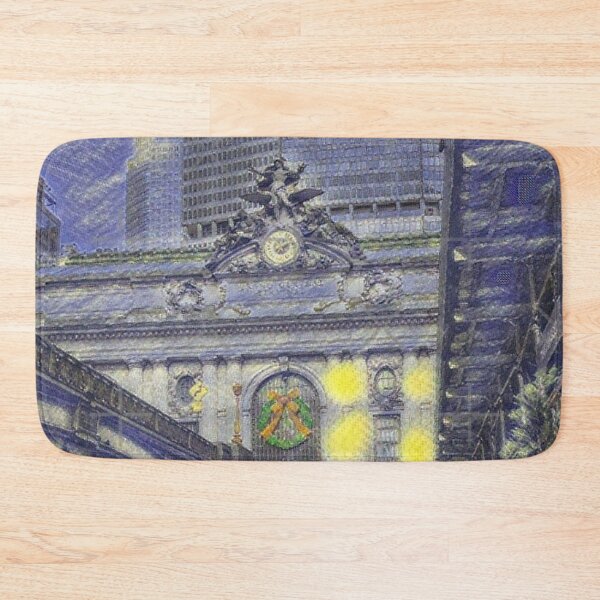 Item preview, Afternoon Walking in New York City Grand Central Station Manhattan NY City Purple and Yellow La Gran Estacion Nueva York  designed and sold by tempotats.