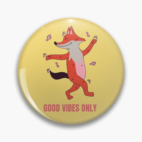 Item preview, Cute Fox Dancing - Good Vibes Only  designed and sold by faudeltn.
