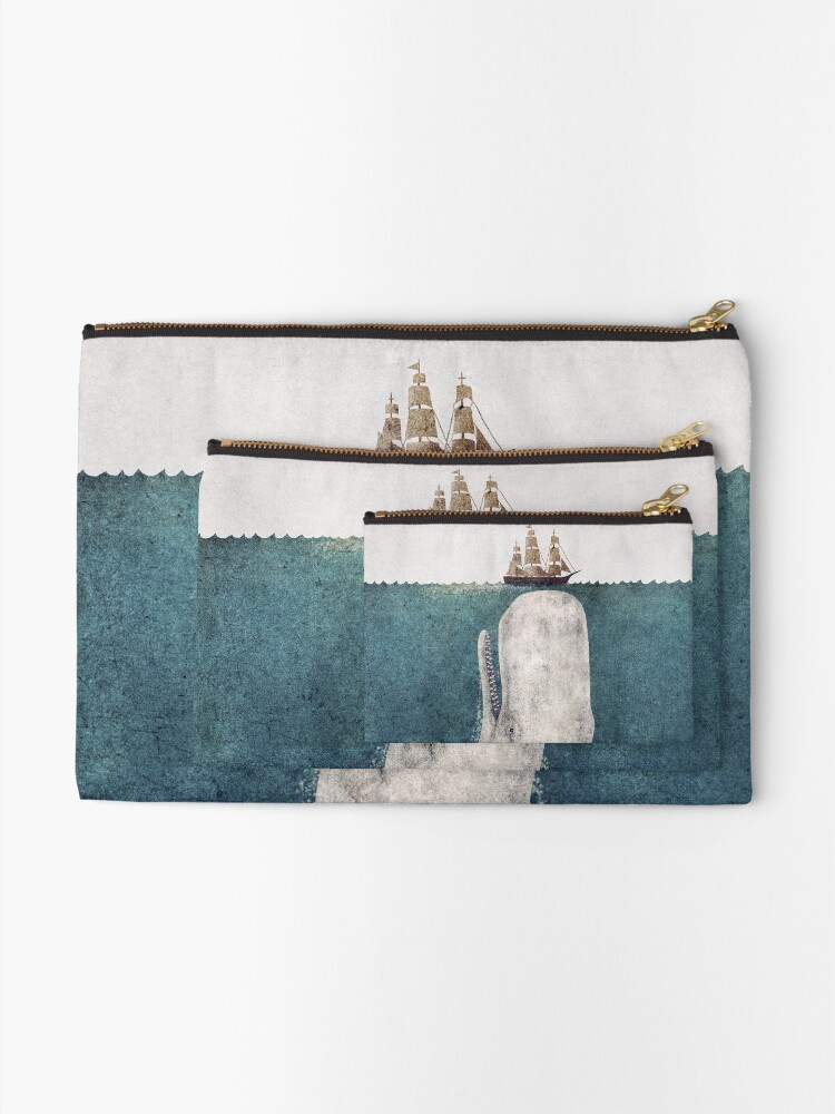 Alternate view of The White Whale Zipper Pouch