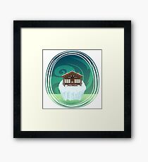 The Bison Lodge Framed Print