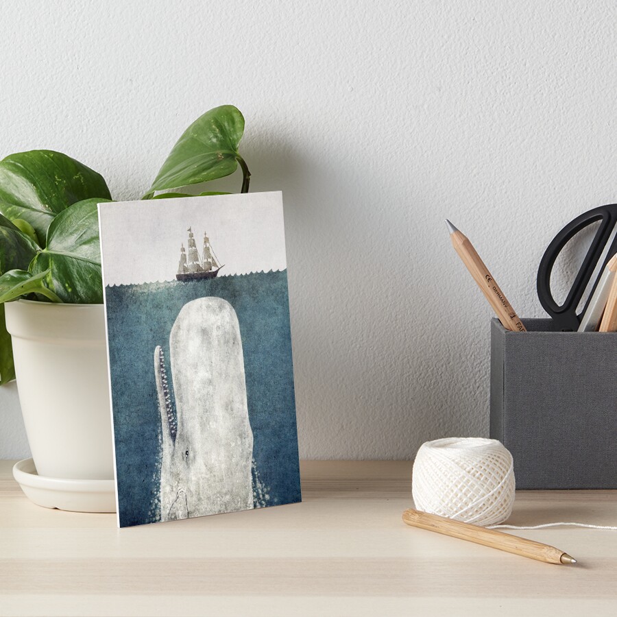 The White Whale Art Board Print
