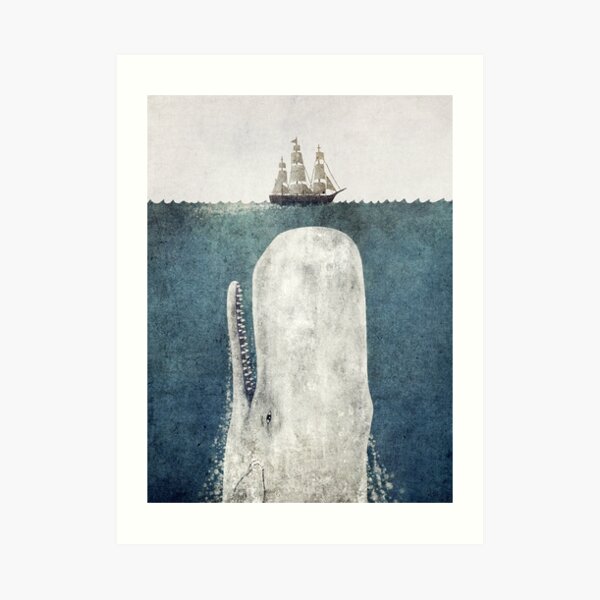 The White Whale Art Print