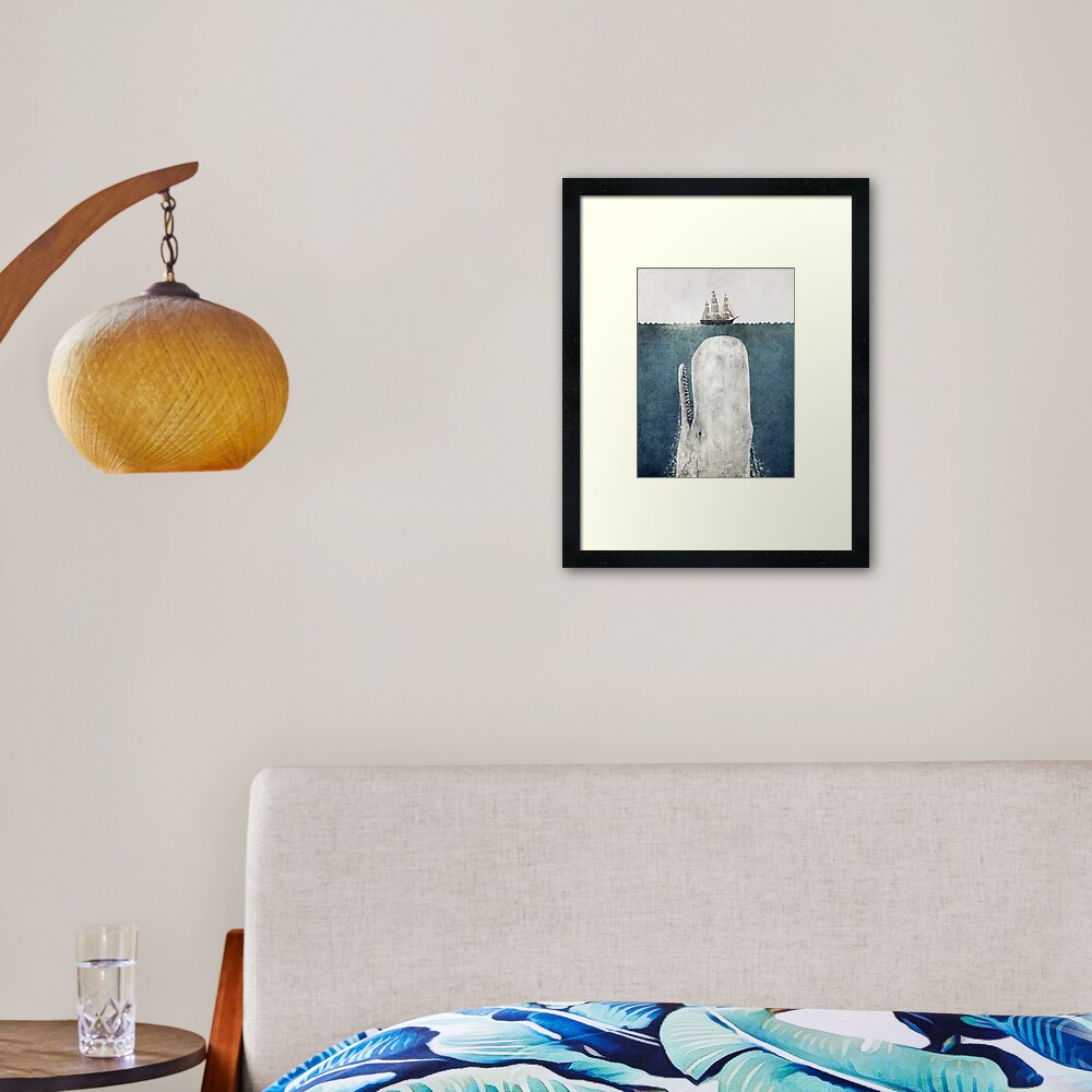 The White Whale Framed Art Print