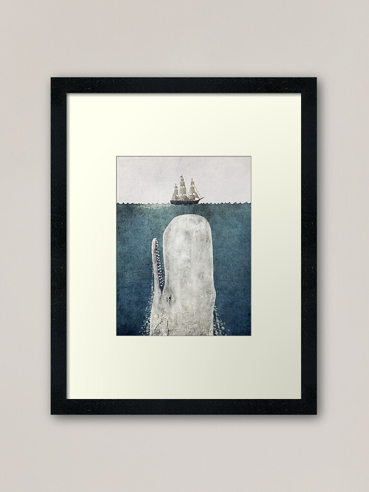 Alternate view of The White Whale Framed Art Print