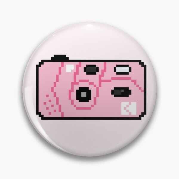 Item preview, pink kodak disposable camera pixelated design designed and sold by justformyself.