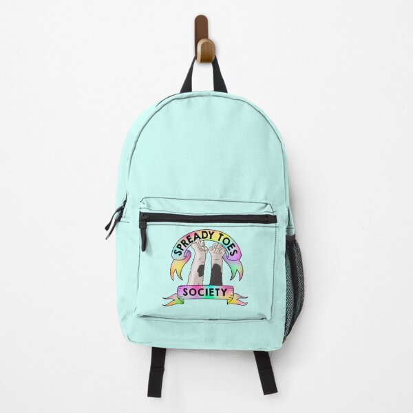 Item preview, Spready Toes Society | Cute Cat Paws Toebeans Feet Stretch | Rainbow Ribbon Banner designed and sold by theBlueKazoo.