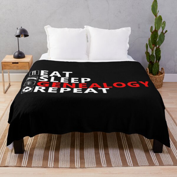 Item preview, Eat Sleep Genealogy Repeat designed and sold by equiliser.